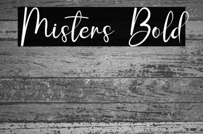 Misters Bold Font examples