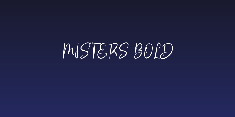Misters Bold Social Header