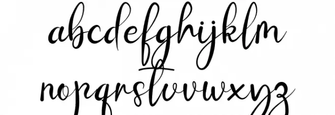 Misters Bold Font LOWERCASE