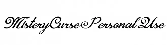 Mistery Curse Personal Use  नि: शुल्क फ़ॉन्ट्स डाउनलोड