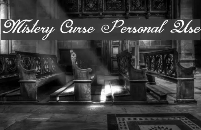 Mistery Curse Personal Use Font examples