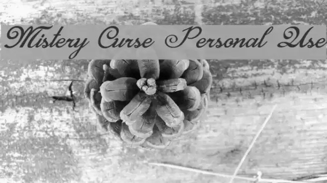 Mistery Curse Personal Use Font examples