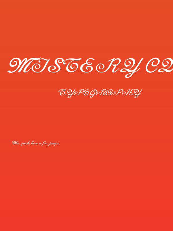 Mistery Curse Personal Use Poster