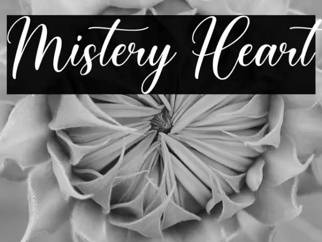 Mistery Heart Font examples