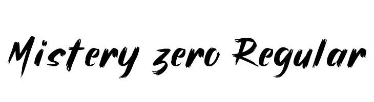 Mistery zero Regular  नि: शुल्क फ़ॉन्ट्स डाउनलोड