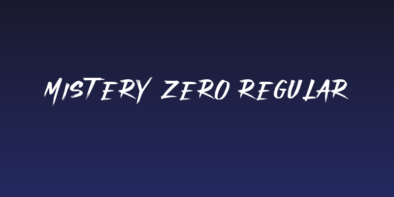 Mistery zero Regular Social Header