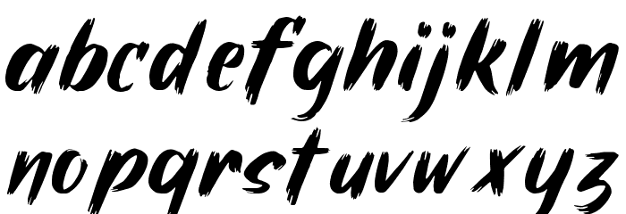 Mistery zero Regular Font LOWERCASE