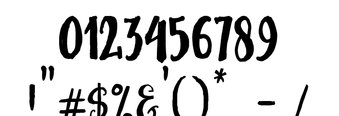 MisteryFont Font OTHER CHARS