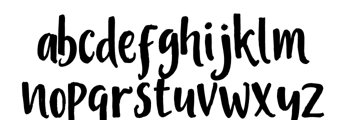 MisteryFont Font LOWERCASE