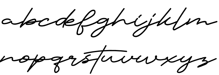 Misthic Font LOWERCASE