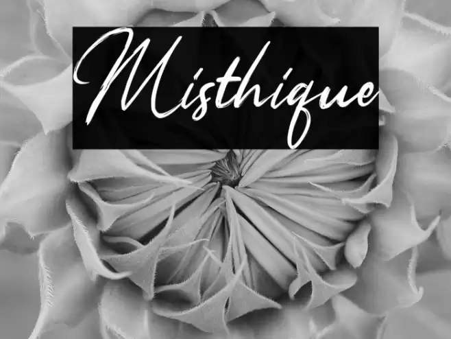 Misthique Font examples