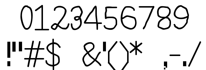 Misti 2 Font OTHER CHARS