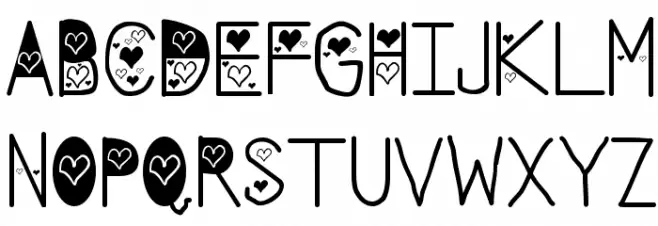 Misti 2 Font Litere mari
