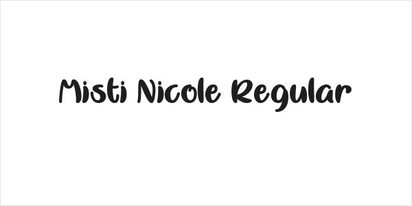Misti Nicole Regular Logo