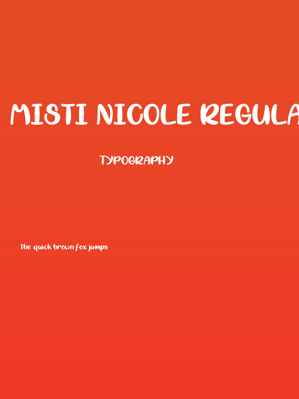Misti Nicole Regular Poster