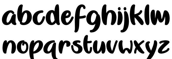 Misti Nicole Regular Font LOWERCASE