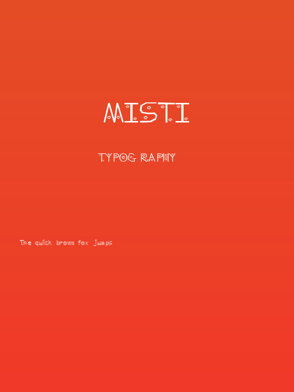Misti Poster