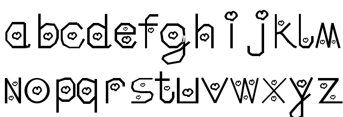 Misti Font LOWERCASE