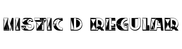 Mistic 3D Regular  नि: शुल्क फ़ॉन्ट्स डाउनलोड