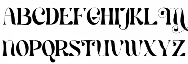 Mistic Regular Font Litere mari