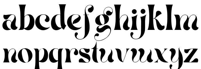 Mistic Regular Font LOWERCASE