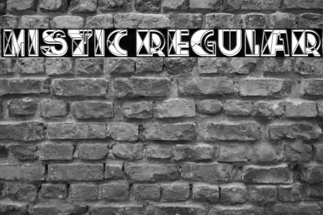 Mistic Regular Font examples