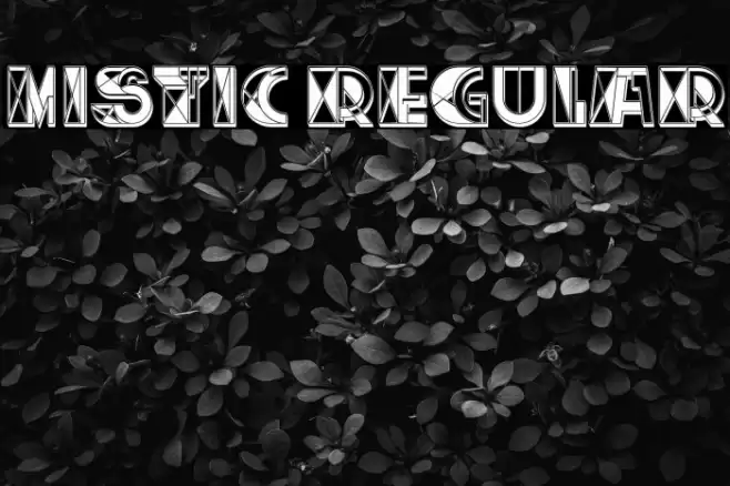 Mistic Regular Font examples