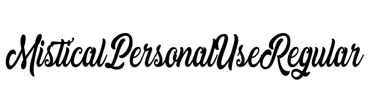 Mistical Personal Use Regular  Frei Schriftart Herunterladen