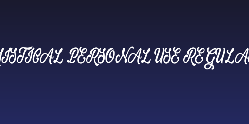 Mistical Personal Use Regular Social Header