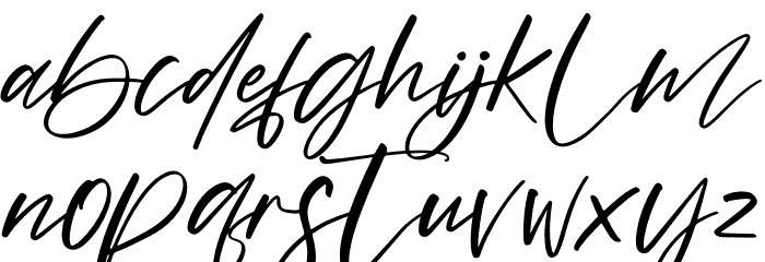 Mistical Font LOWERCASE