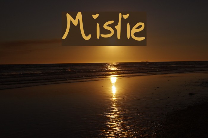 Mistie Font examples