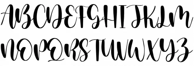 Mistikus Cinta Schriftart Groß