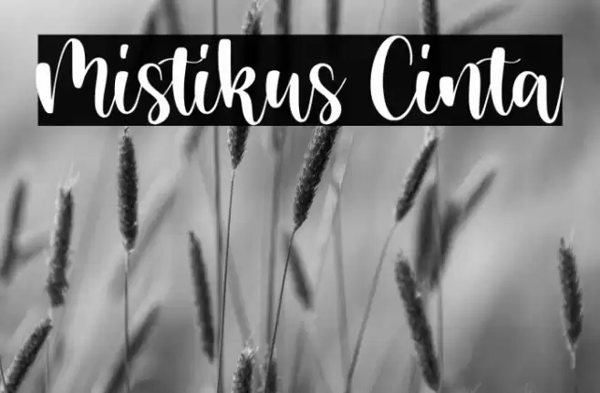 Mistikus Cinta フォント examples