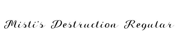 Misti's Destruction Regular  Fuentes Gratis Descargar