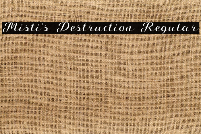 Misti's Destruction Regular Example 2