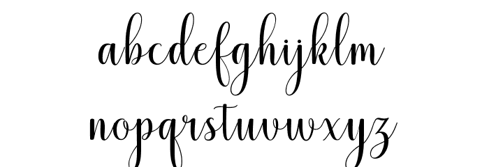 MistletoeDemo Font LOWERCASE
