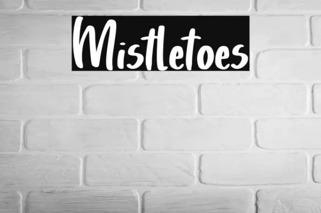 Mistletoes Font examples