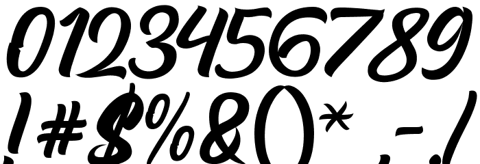 Mistrain Font OTHER CHARS