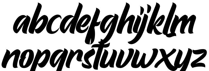 Mistrain Font LOWERCASE