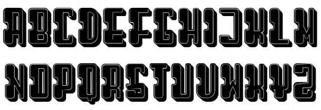 Mistress Filled Regular Font LOWERCASE