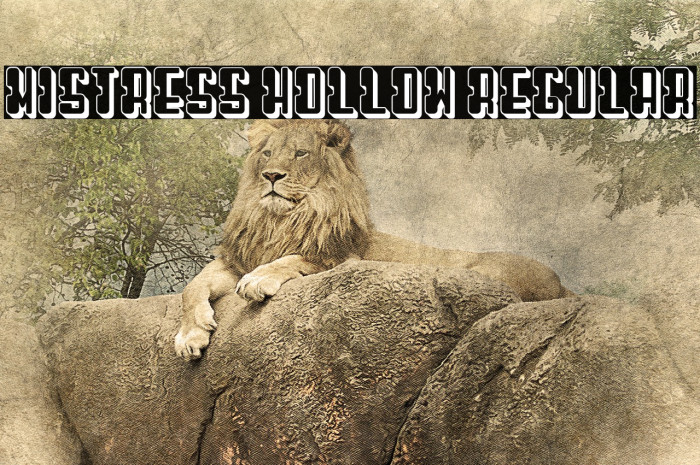 Mistress Hollow Regular Font examples
