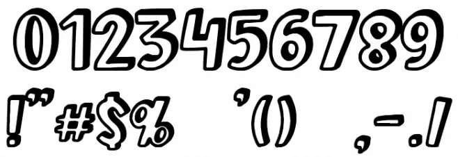 Mistress Magpie Font Alte caractere