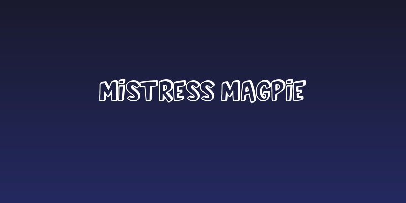 Mistress Magpie Social Header