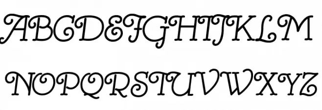 Mistress Script - Alternates フォント 大文字