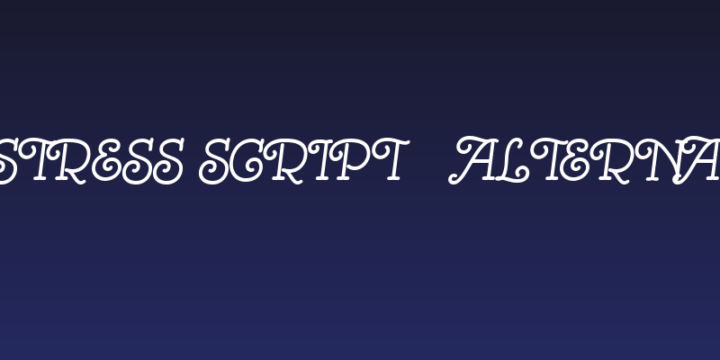 Mistress Script - Alternates Social Header