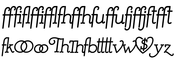Mistress Script - Alternates Font LOWERCASE