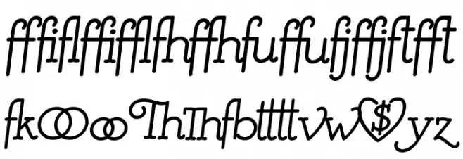 Mistress Script - Alternates フォント 小文字
