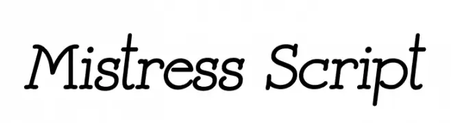 Mistress Script  لخطوط تنزيل
