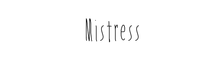 Mistress  フリーフォントのダウンロード