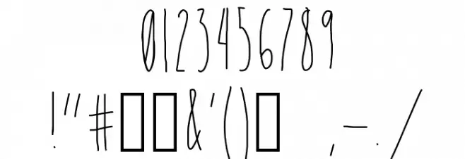 Mistress Font OTHER CHARS